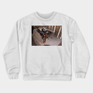 Roadside Cooking - 1 © Crewneck Sweatshirt